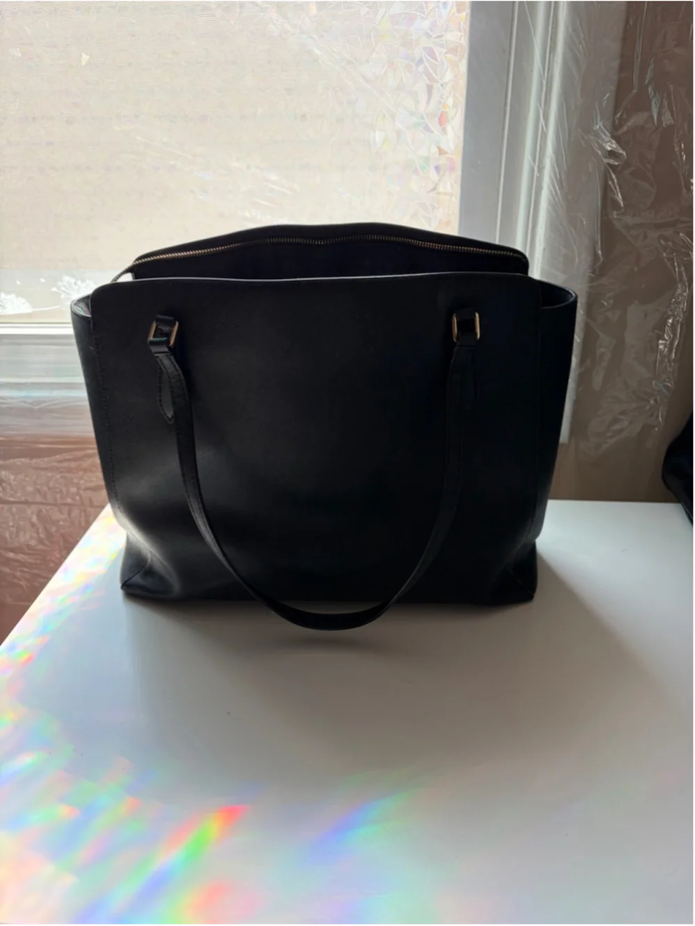 Tory Burch Black Gold work Tote Bag